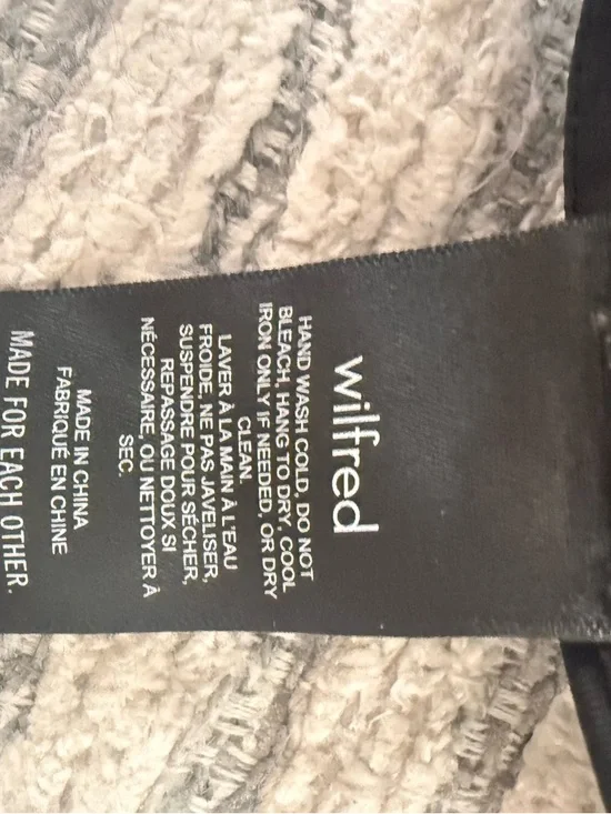 Wilfred Black Satin Midi Slip Skirt - Picture 6 of 6